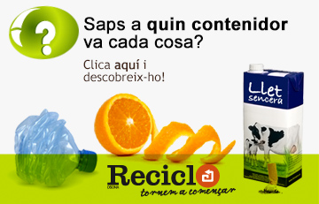 Bàner de com reciclar a Osona. A quin contenidor va cada residu?