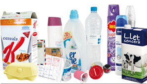 Material que es pot reciclar: envasos de plàstic, llaunes, brics, paper d’alumini, esprais buits, paper de regal, diaris,...